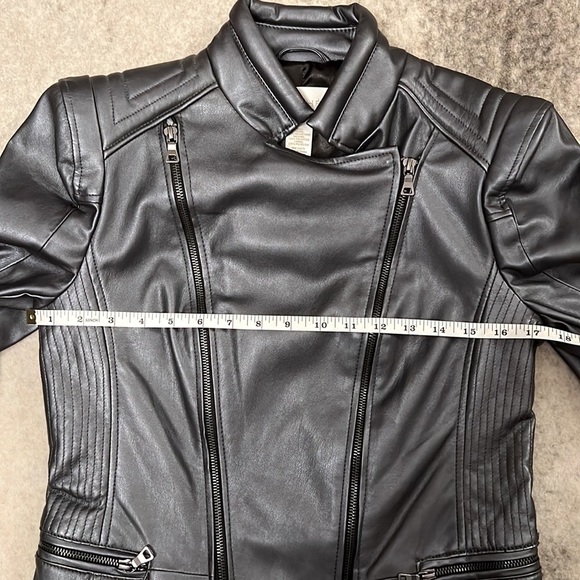 NWT! Cache Pewter Faux Leather Jacket - Picture 13 of 16